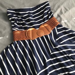 Maurices strapless dress with belt